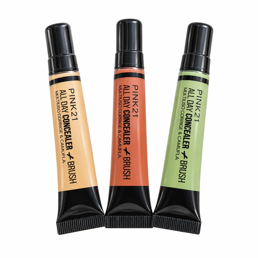 Corrector All Day Concealer con pincel, multiuso Pink21